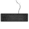  KB216, DELL, Keyboard, (QWERTY) Wired Multimedia Black Russian (Kit).