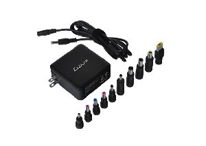 ThermalTake Universal Wall Charger, 10 Power Tips, EnerG Bar 65W/Black/EU, PO-UWC-PC65BK-01