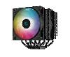  AG620 BK ARGB V2, DEEPCOOL, Air Cooler, Universal, 157mm, TDP 260W, PWM 300~1850RPM, ≤29.4dB, 4+3-pin, ARGB, Black.