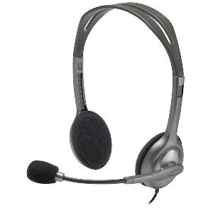  H111, LOGITECH, Headset, L981-000589, 1x3.5mm, 1.8 m, (noise-canceling mic) Black..