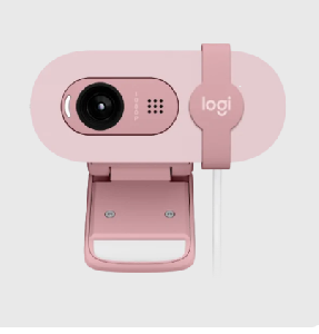 Brio 100, LOGITECH Full HD Webcam 1080p/30fps, 2MP , Built-in Mic - ROSE - USB 1.5 m (L960-001623 )