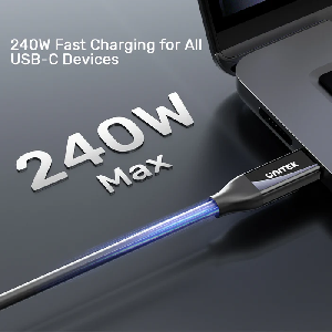 C14100ABK01-2M, UNITEK, Cable, 2M USB4 CM Type-C To Type-C Certified Thunderbolt 3/4 ,40Gbps/8K 60Hz/240W. C14100ABK01-2M, UNITEK, Cable, 2M USB4 CM Type-C To Type-C Certified Thunderbolt 3/4 ,40Gbps/8K 60Hz/240W.