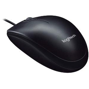  M100, Logitech, Mouse, USB 1,8m, 1000dpi, 3 Button, 90 g, Grey.