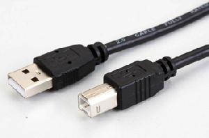 KDUSB2002-1.8M, KINGDA, USB AM/BM,28AWG Copper+28AWG ,OD=4.5MM,PVC,Braiding 64X0.12AL,1 ferrite,1.8M