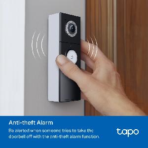  Tapo D235, TPLINK, Doorbell Camera, 2K, 5MP Full-Color Wi-Fi  180°Ultra-Wide 2.7″CMOS,F1.8, IP66, 2-Way Audio,micro SD 512GB