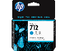  712, HP, Ink Cartridge, 3ED67A, 29ml Cyan.