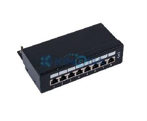 KD-PP28-STP-C6-8P, Kingda, Mini  STP CAT6 patch panel,8 ports