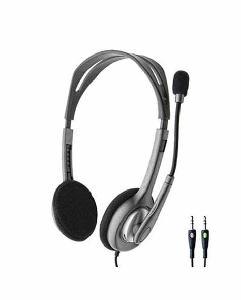 H110 Logitech CORDED STEREO HEADEST 3.5mm jack, Mic, Cable 2.35m (L981-000271)