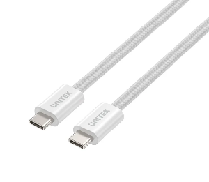  C14141AWH01-1M, UNITEK, 1M, 100W Magnetic USB-C Charging Cable, White.