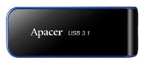  AH356, Apacer , Flash Memory, 32GB, USB 3.1 Gen1, Black.