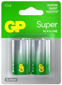  GPPCA14AS096, GP, Battery, CX2 1.5V, LR14, Super Alkaline.