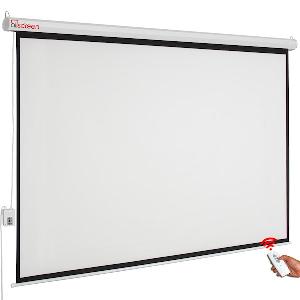 CMP-7272, ALLSCREEN ELECTRIC PROJECTION SCREEN 180X180CM HD FABRIC  WITH REM