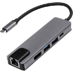 KD-3201B, KINGDA,Type C to HDMI + USB+lan with charging capability