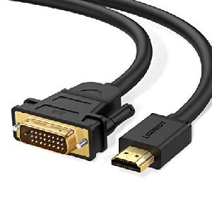 20136 UGREEN  HDMI Male to DVI Female Adapter Cable 22cm (Black) HDMI TO DVI 20136