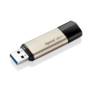  AH353, Apacer , Flash Memory, 32GB, USB 3.1 Gen1, Black/Gold.