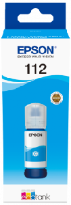  112--C13T06C24A, EPSON, Ink, Pigment Cyan Bottle 70ml,  6,000 pages.