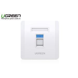 NW144 UGREEN (80182) Wall Plate Dual Ports 1pc/bag